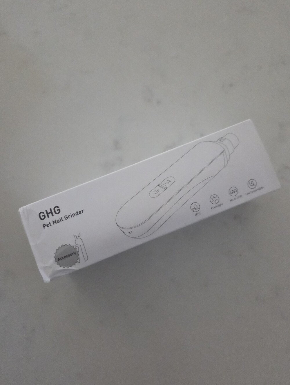GHG Rechargeable Pet Nail Grinder - Yellow - Picture 5 of 12